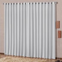 Cortina Blackout Tecido Corta Luz Premium 2,0m x 1,70m Cor Gelo