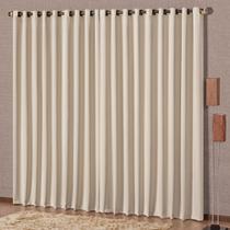Cortina Blackout Tecido Corta Luz Premium 2,0m x 1,70m Palha