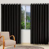 cortina blackout tecido grosso 2,80 x 2,50 corta luz para quarto sala