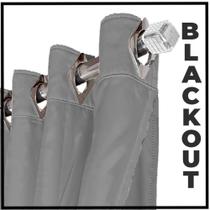 cortina blackout tecido grosso Ana 8,00 x 2,90 cinza