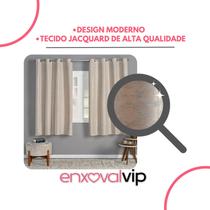 Cortina Blackout Tecido Jacquard Estampado Alto Relevo Corta Luz Quarto Sala Apartamento Moderno