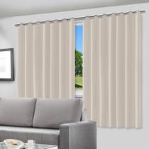 Cortina Blecaute Blackout 200x140cm com Alça para Varão Corta Luz 100% PVC para Sala Quarto Várias Cores - Envio Rápido