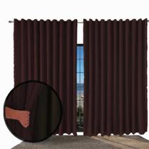 Cortina Blecaute Com Voal 6,00 X 2,50 Blackout de Tecido