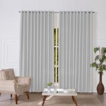 Cortina Blecaute de Tecido Grosso Blackout 4 Metros Corta Luz 4,00x2,80 Janela Quarto Sala Varao