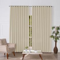Cortina Blecaute de Tecido Grosso Blackout 4 Metros Corta Luz 4,00x2,80 Janela Quarto Sala Varao
