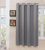 Cortina Blecaute Tecido Cinza 1,40x1,60 Janela Porta