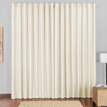 Cortina Block Blackout Blecaute para Trilho Suisso Max Tecido Corta Luz 2,00 x 1,70m Janela Quarto Sala - Bege