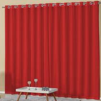 Cortina Boticari 180 Fios Varão Simples 2,00m x 1,80m Vermelho