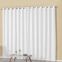 Cortina Boticari 180 Fios Varão Simples 3,00m x 2,60m Branco