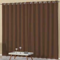 Cortina Boticari 180 Fios Varão Simples 3,00m x 2,60m Tabaco
