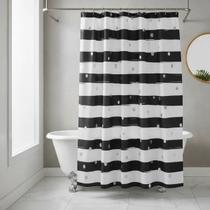 Cortina Box Banheiro 100 Pvc 198cm x 180cm Antimofo Diversas Estampas Com Ganchos Impermeável