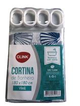 Cortina Box Banheiro 180Cmx180Cm Estampas Impermeável Concha