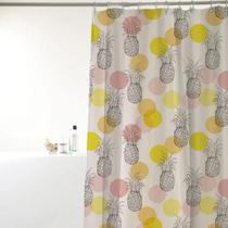 Cortina Box Banheiro Antimofo 180x160cm Ganchos Peva Chuveiro