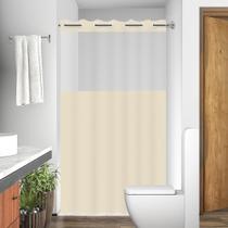 Cortina Box Banheiro com Ilhós com Visor Para Banheiro Anti Mofo Resistente Alta Qualidade PVC Várias Cores - Envio Ime