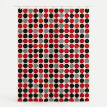 Cortina box bolinhas antimofo impermeável linda e durável