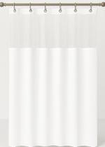 Cortina Box Com Ganchos Antimofo Em Pvc 1,38 X 1,98 C/ Visor