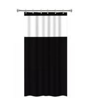 Cortina Box Com Ganchos Antimofo Em Pvc 1,38 X 1,98 C/ Visor