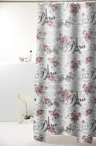 Cortina Box Para Banheiro Poliéster 198X180cm Impermeável Uzoo Estampa Decoração