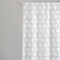 Cortina Box Para Banheiro Poliéster Azulejo Diagonal 180x200cm Uzoo Cortina Box Para Banheiro Poliéster Azulejo Diagonal 180x200cm Uzoo