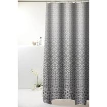 Cortina Box Para Banheiro Poliéster Degrade Cinza 198x180cm Uzoo