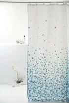 Cortina box poliester 198x180cm pastilha azul 821797c - UZOO