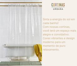 Cortina Box Transparente Banheiro Impermeável 1,40x2,00m Plástico Cristal Estilo Pinterest