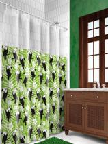 Cortina Box Vinil Visor Retangular Transparente E Saia - Plast Leo Cortina Box Vinil Visor Retangular Transparente E Saia - Plast Leo