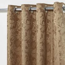 Cortina c/ Ilhós 2,00mx1,70m Jacquard Adamascado para Sala ou Quarto