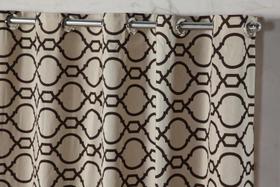 Cortina Capri Estampada 2,80 m x 1,70 m para sala, escritorio, quarto