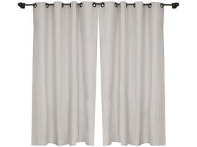 Cortina Casa Doro Algodão Cru Única Rústica - 180x220cm