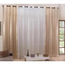 Cortina Celeste 2,60x1,60 Cetim Amassado