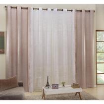 Cortina Celeste 5,00x2,70 Cetim Amassado