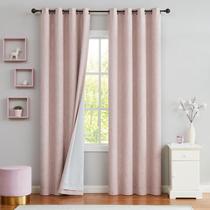 Cortina Central Park rosa Full Blackout 50x213cm 2 painéis Cortina Central Park rosa Full Blackout 50x213cm 2 painéis