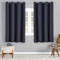 Cortina Cetim 2,20M X 1,40M Seda Elegante Luxo Sala Preto Cortina Cetim 2,20M X 1,40M Seda Elegante Luxo Sala Preto