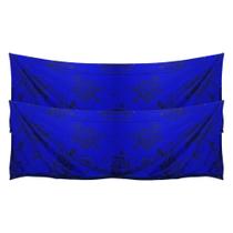 Cortina cetim 7m 2pç cabine caminhão volvo vm nh fm fh