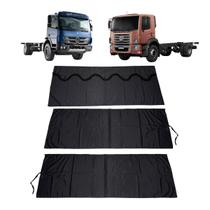 Cortina Cetim Caminhão c/ 3 Pçs Constellation/Atego Cab Simp