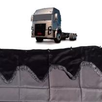 Cortina Cetim VW Constellation Dianteiro / Divisória - Cinza