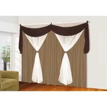 Cortina Charme Casa Dona 300x280 cm Tabaco Cortina Charme Casa Dona 300x280 cm Tabaco