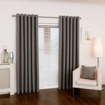 Cortina Cinza-Escuro Oxford 300X280 Sala Fabritex Enxovais
