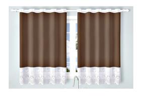 Cortina Colorida Com Renda Para Pia Cozinha 2,60x1,50 Charme Cortina Colorida Com Renda Para Pia Cozinha 2,60x1,50 Charme