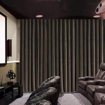 Cortina colorida Home Theater Movie Velvet 254x244cm Chocolate Cortina colorida Home Theater Movie Velvet 254x244cm Chocolate