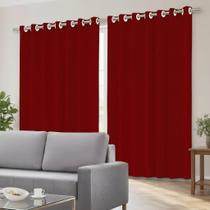 Cortina Com Blackout Quarto Voil 100 PVC 280x180cm Ilhós Várias Cores Corta Luz Sala Cozinha Casa Cortina Com Blackout Quarto Voil 100 PVC 280x180cm Ilhós Várias Cores Corta Luz Sala Cozinha Casa