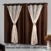 Cortina com forro 2,20x1,30 p/ janela em oferta Marrocos