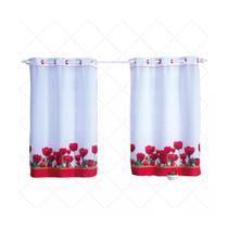 Cortina Com Ilhós De Varão Oxford Sublimado 2 X 1,30 M