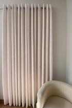 Cortina com Ilhós para Varão Comum 2,00m Larg. X 2,70m Alt. Linho Sintético Cortina com Ilhós para Varão Comum 2,00m Larg. X 2,70m Alt. Linho Sintético