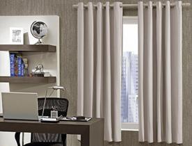 Cortina Corta a Luz Blackout Blecaute Pvc 2,60x1,70 Bella Janela Bali Cinza - BELLA JANE