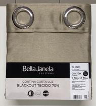 Cortina Corta Luz 3,00 x 1,70 Tecido Blend Bella Janela