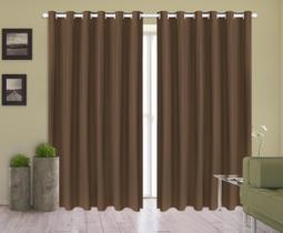 Cortina Corta Luz 3,00M X 1,80M 100% Blackout Pvc Tabaco