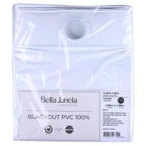 Cortina Corta Luz Bella Janela 2,00m x 1,60m Dupla Face com Ilhós Branco/Cinza Cortina Corta Luz Bella Janela 2,00m x 1,60m Dupla Face com Ilhós Branco/Cinza