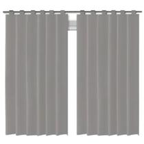 Cortina Corta Luz Blackout Em Pvc Cinza Com Alça 2,00x1,40